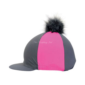 Équestre Équitation Coloré Pom Pom Hat Cover Ajoutez une touche de couleur et de personnalité à votre casque avec des pompons vibrants - Product Image 2