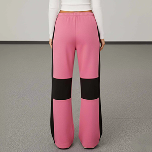 Women Everyday Wide Leg Sweatpants Soft Fleece Warm Breathable Flexible Regular Cozy Lounge Winter Casual Smooth Fit <b>Lace</b> Flat - Product Image 3