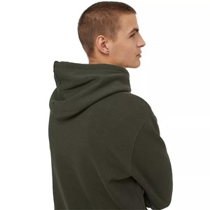 Plush Hoodie <b>Pullover</b> <b>Sweater</b> Custom Solid Long Sleeve Hoodies Men Sweatshirt - Product Image 2