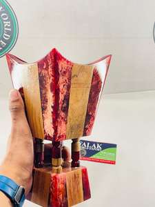 Quemador de Incienso de Madera de Lujo con Resina Epoxi, Quemador de Incienso Árabe Antiguo en Venta, Decoración del Hogar y Porta Incienso de FWE - Product Image 6