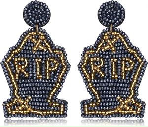 Pendientes de bandera india con estilo moderno para niñas y mujeres, cuentas de cristal Vintage de moda con gancho cristiano para fiestas - Product Image 3