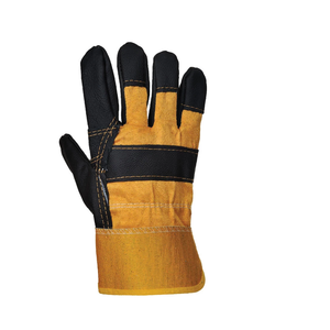 Guantes de aparejo de maquinista de seguridad anticalor de trabajo de soldadura anticalor de cuero de vaca de Palma al por mayor - Product Image 4