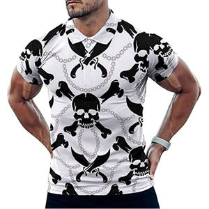 10% de réduction sur les derniers polos de golf pour hommes manches courtes couleur bloquée vêtements de travail à rayures Gymwear t-shirt polo décontracté pour hommes - Product Image 5