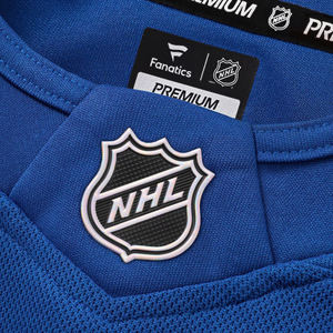 Jersey de hockey personalizado azul y amarillo para hombre, ropa deportiva atlética de retazos de manga larga, ropa de calle informal - Product Image 5