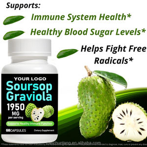 Capsules d'extrait de graines de corossol 1200mg d'approvisionnement personnalisé Approvisionnement en 30 jours <span class=keywords><strong>Guanabana</strong></span> Annona Graviola Antioxydant efficace - Product Image 2