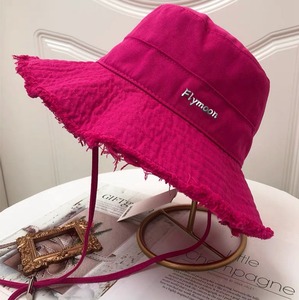 Custom Lightweight wide-brimmed <b>bucket</b> <b>hat</b> with chin straps for secure fit high quality breathable unisex <b>bucket</b> <b>hats</b> - Product Image 1