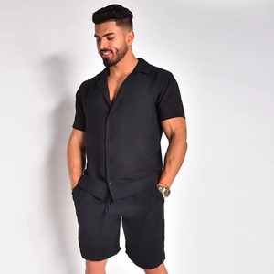 Conjunto de Pantalones Cortos de Algodón para Hombre, Tela Suave, Atuendo Casual de Verano - Product Image 3