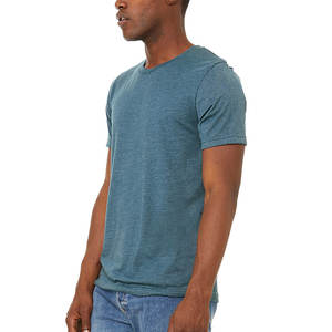 T-shirt unisexe à manches courtes en polycoton, t-shirt à manches courtes 100% coton, t-shirt à col rond pour homme - Product Image 5