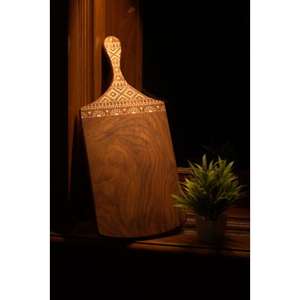 Tabla de cortar de madera antigua Premium clásica con pátina natural con tabla de cortar terminada de diseño antiguo - Product Image 6