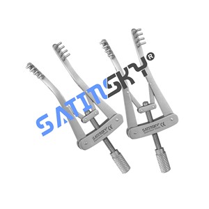 Retractor Wullstein, 3x3 puntas afiladas, curvado, 5 "de longitud instrumento Premium inoxidable grado alemán ortopédico de alta calidad - Product Image 6