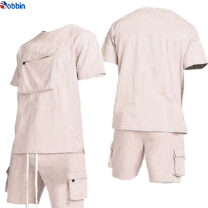 New Arrival Customized Top Quality Summer <b>Men's</b> <b>T</b>-<b>shirt</b> <b>and</b> <b>Shorts</b> Set <b>Men</b> Custom Logo Blank Tshirt <b>and</b> <b>Shorts</b> 2Pcs Tracksuit - Product Image 4