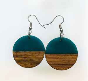 Pendientes de resina de la mejor calidad, pendientes de joyería de moda, diseño moderno para fiestas y bodas, pendientes de aro de resina hechos a mano - Product Image 6