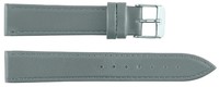 Correa de Reloj Inteligente Unisex de Cuero Genuino de Lujo, Color Gris Claro, 7 Luces, Acero Inoxidable, 20 mm, Transpirable, Impermeable, Suave y Ajustable