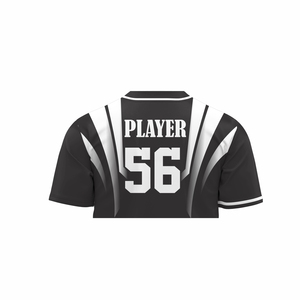Camiseta de béisbol transpirable personalizada, ropa deportiva con botones completos y características impresas - Product Image 4