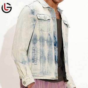 Meilleur prix bas quantité minimale de commande veste en jean pour hommes de style High Street personnalisable imperméable et écologique veste d'hiver pour la vente en gros - Product Image 2