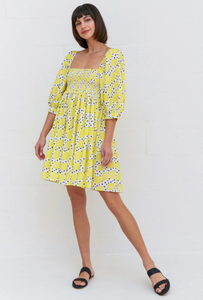 Exclusive Summer Collection Sexy Casual <b>Mini</b> <b>Dresses</b> Square Neck Short Sleeves Lace Decoration Dot Light Short Clothing - Product Image 4