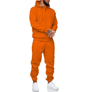 Men's Tracksuits Pullover Jogger <b>Sets</b> Male Custom <b>Embroidery</b> Hoodie Fleece Cotton Sweatshirt and Sweatpants 2 Piece <b>Set</b> - Product Image 2