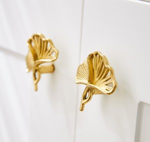 Fancy Gold Solid Brass Knob <b>Pull</b> Drawer Cabinet for Home Dresser <b>Door</b> Cabinet Furniture Decorative Kitchen Wardrobe <b>Handle</b> Knobs - Product Image 3