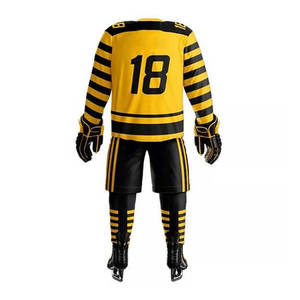 Uniformes de hockey sur glace en polyester 100%, bonne vente, haute qualité, faible MOQ, uniformes de hockey sur glace pour hommes et femmes - Product Image 2