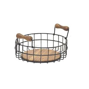 Panier de finition en fil de fer et cuivre de forme personnalisée panier de fruits pour le stockage des aliments hôtel restaurant nourriture de table pour le mariage - Product Image 3