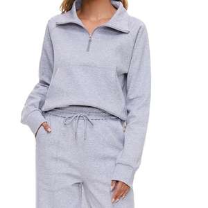 Gran oferta, chándal hecho a medida para hombre, ajustado, de talla grande con cuello con capucha, patrón sólido, algodón, poliéster para invierno - Product Image 6