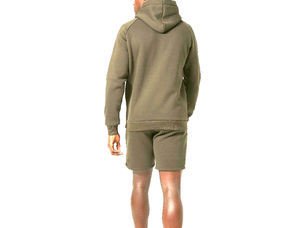 ชุดกางเกงขาสั้นมีฮู้ดสำหรับผู้ชายชุดวิ่งจ๊อกกิ้งผ้าคอตตอนสินค้าออกใหม่ปี2025 - Product Image 6