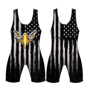2025 maillots de lutte pour hommes sans manches supporters athlétiques lutte uniforme sport combinaisons lutte Singlet sublimation - Product Image 4