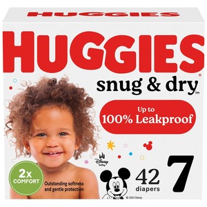 Huggies ผ้าอ้อมเด็กพิมพ์ลาย7ผ้าอ้อมเด็กผ้าฝ้ายสำหรับเด็กขนาด41 + ปอนด์92แพ็คขายส่งขนาด4 + - Product Image 6