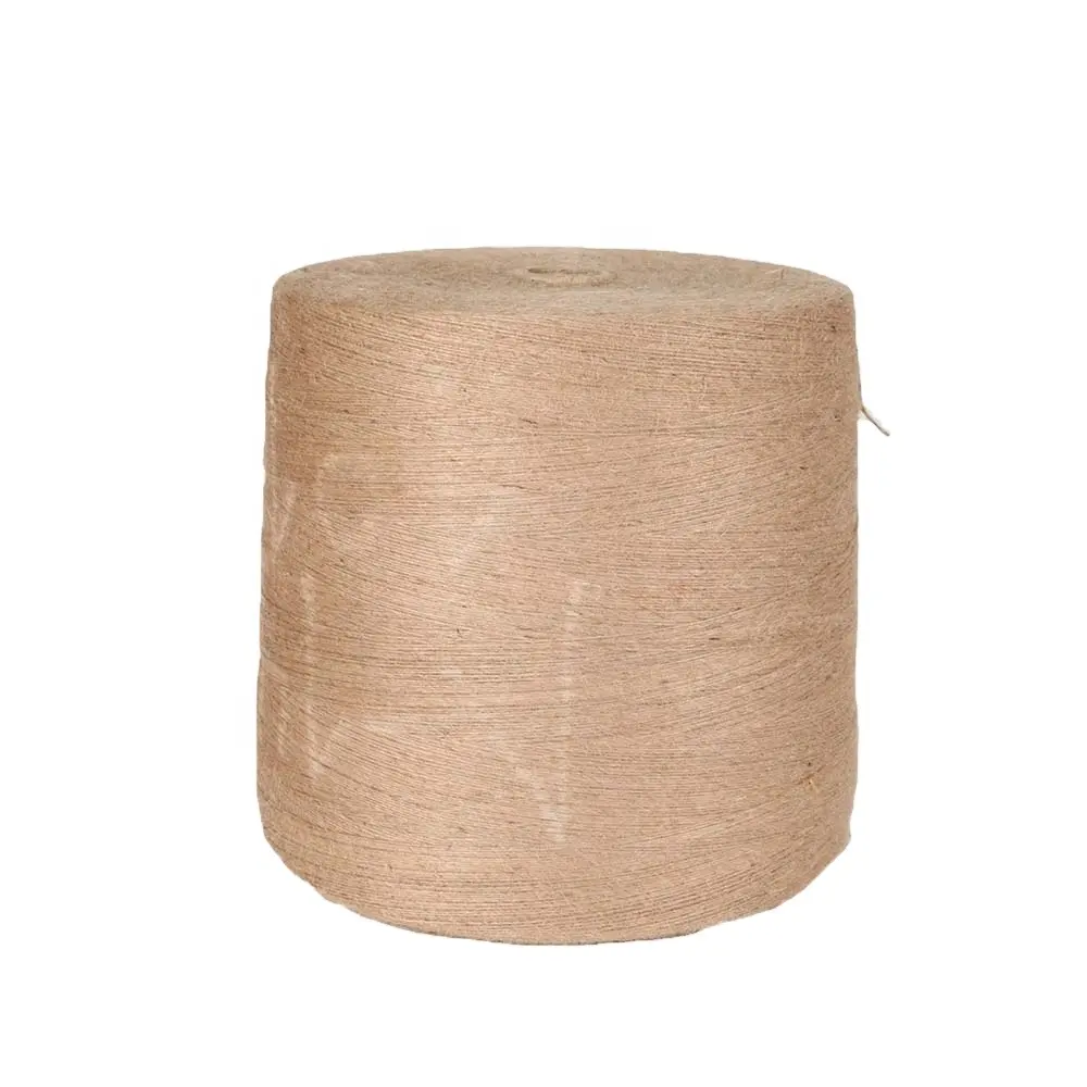 Fil de Jute de qualité hessien or naturel 14 lb et 1 pli provenant du Bangladesh pour le tissage de tissus