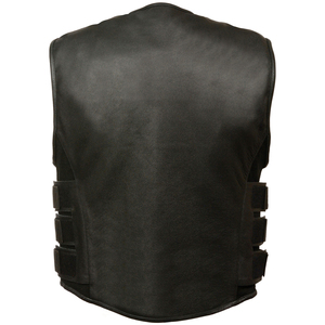 Chaleco de cuero genuino informal de verano con diseño personalizado para hombre, tela transpirable de alta calidad, ropa exterior de lona, precio al por mayor, OEM - Product Image 6