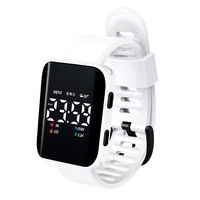 Jam Tangan Digital LED Olahraga Fashion Kartun 2024 untuk Anak-anak & Remaja Laki-laki Perempuan Tali Silikon Tahan Air