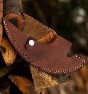 Hache à pizza artisanale en gros, coupe-pizza d'extérieur, hache de cuisine, manche en bois pour le camping, hachette avec étui en cuir - Product Image 6