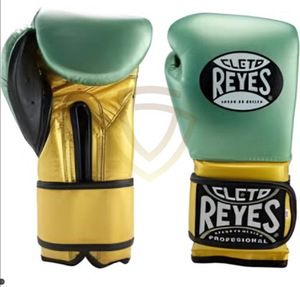 Gants de boxe professionnels en cuir de buffle pour adultes avec fermeture, options personnalisables, design respirant - Product Image 1