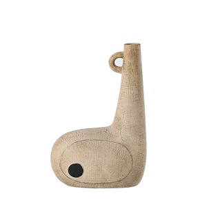 แจกันด้ามจับสองด้านสีขาวทรงกลมสำหรับตกแต่งอย่างหรูหราพร้อมจอแสดงผลยาวเหมาะสำหรับงานแต่งงานและจัดแต่งทรงผมที่บ้าน - Product Image 4