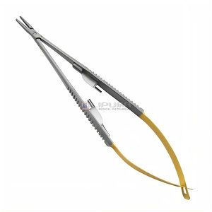 Premium Castroviejo 14cm Chirurgical Micro Verrouillage En Acier Inoxydable Porte-Aiguille Manuel Dentaire Ophtalmique Médic Instruments - Product Image 1