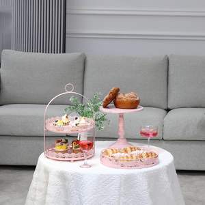 Juego de Soportes para Tartas de Metal Refinado y Ecológico con Opciones Personalizables para Bodas y Restaurantes, Ofrece Decoración de Alta Gama al Mejor Precio - Product Image 4