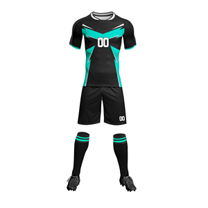 High Quality OEM Service Customized Heat-Transfer Printed Soccer Uniform Sets Summer Short Sleeve 100% Polyester Quick Dry - Product Image 1