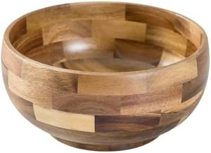 ชามไม้ตกแต่งสำหรับเสิร์ฟชามไม้แบบเรียบง่ายสำหรับสลัดผลไม้บ้านโต๊ะรับประทานอาหารงานปาร์ตี้และงานแต่งงาน - Product Image 6