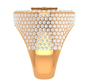 แหวนหมั้น VVS Moissanite ขายดี925เงินสเตอร์ลิงสีเหลืองชุบทองลายดาวเครื่องประดับสำหรับงานแต่งงานสำหรับผู้ชาย - Product Image 4