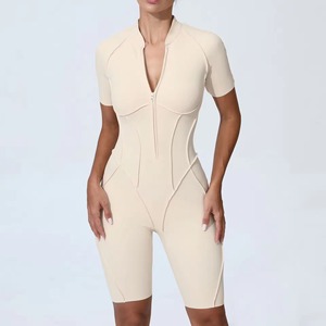 Traje Deportivo Ajustado para Mujer, Personalizado al por Mayor, Mono Deportivo Transpirable sin Costuras, Body de Yoga, Mono para Entrenamiento, Body para Correr - Product Image 2