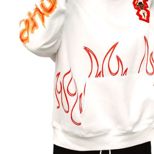 Custom Own Logo Mens High Quality <b>Hoodies</b> 100% Cotton Basics,Cotton Blended Polyester Printed Pullover Plain Hoodie for Men - Product Image 2