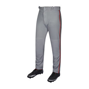 Pantalón de Béisbol Resistente de Color Sólido para Equipos Competitivos, Rodillas de Doble Capa, Alto Rendimiento, Transpirable, Secado Rápido - Product Image 1