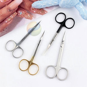 Ciseaux à cuticules de précision, outil de manucure en acier inoxydable, ciseaux à cuticules incurvés EliteEdge |   Ongles professionnels - Product Image 3