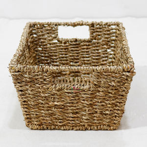 Artex Dong Thap Paniers de rangement tissés en jonc de mer faits à la main Organisation de la maison et coffrets cadeaux - Product Image 2