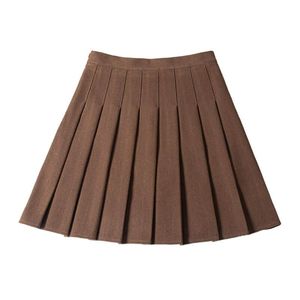<span class=keywords><strong>Jupe</strong></span> Plissée Fille Uniforme Scolaire Design Personnalisé Gratuit Haute Qualité Couleur Kaki Bleu Marine Longueur Au-Dessus du Genou - Product Image 4