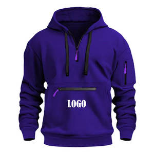 Sudadera Personalizada 2026 para Hombre, de Nylon/Algodón, Tejido Francés, Transpirable, Resistente al Viento, de Gran Peso, Hombros Caídos, Estilo Urbano - Product Image 1