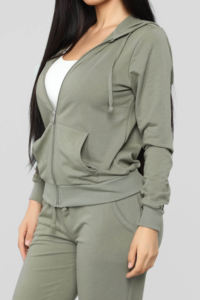 Conjunto de chándal deportivo para correr para mujer-Slim Fit 100% Poliéster Impresión por sublimación Opción frontal Ligero Transpirable Secado rápido OEM - Product Image 6