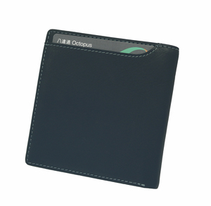 Cartera Hipster para Hombre Castello, Nueva Llegada 2024, Cuero Vacuno Genuino, Suave, con Bloqueo RFID, Logotipo Grabado, Poliéster Negro, Corta - Product Image 3