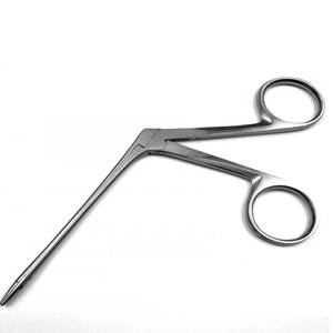 Pince crocodile micro oreille de qualité supérieure 5.5 pouces anneaux bleus dentelés pince crocodile pharyngé nasal ENT - Product Image 1