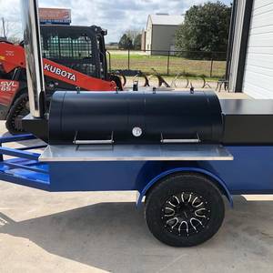 Parrilla para Exteriores Vision Deluxe Económica | Ahumador de Gas de Gran Capacidad con Quemador Lateral, Recubrimiento en Polvo, Altura Ajustable - Product Image 3